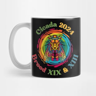 "Cicada 2024 Brood XIX & XIII" Tee - Spectrum Color Design Mug